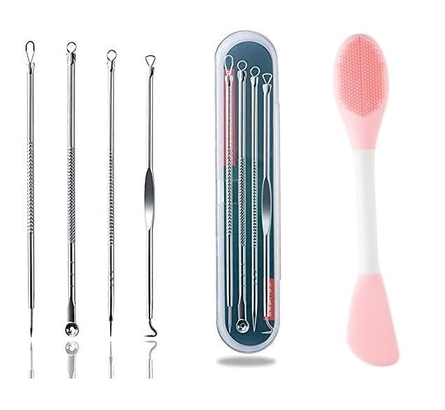 Lusty Soul Blackhead Removal Tool with Silicone Face Scrubber - Gentle Exfoliation for Clear Skin | Perfect for Daily Facial Cleansing & Pore Care