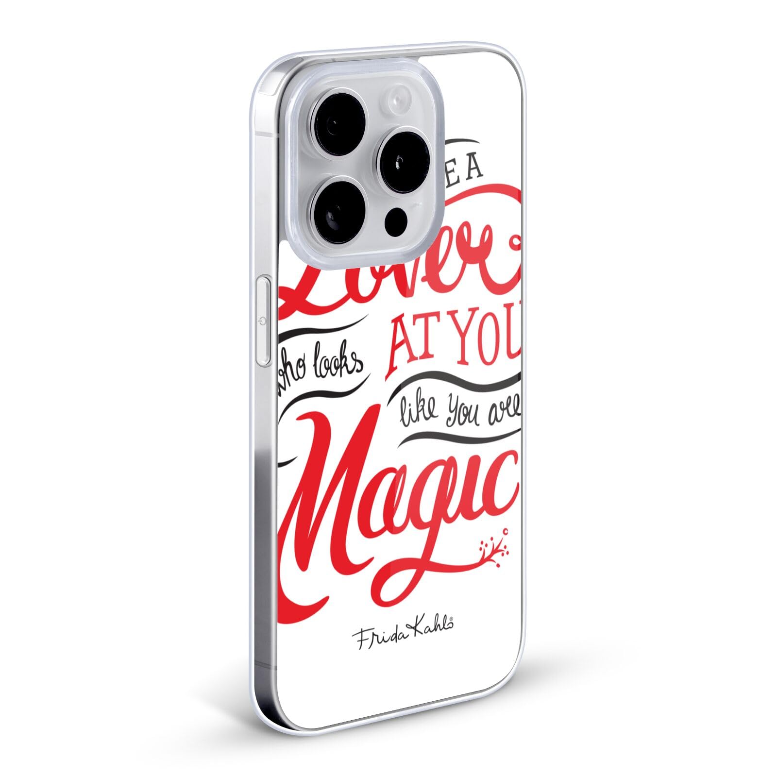 Officially Licensed Frida Kahlo Lover White Typography Soft Gel Phone Case for Apple iPhone 12 Pro Max - Artistic Protection with Slim Fit Design, Perfect for Daily Use & Gift Giving