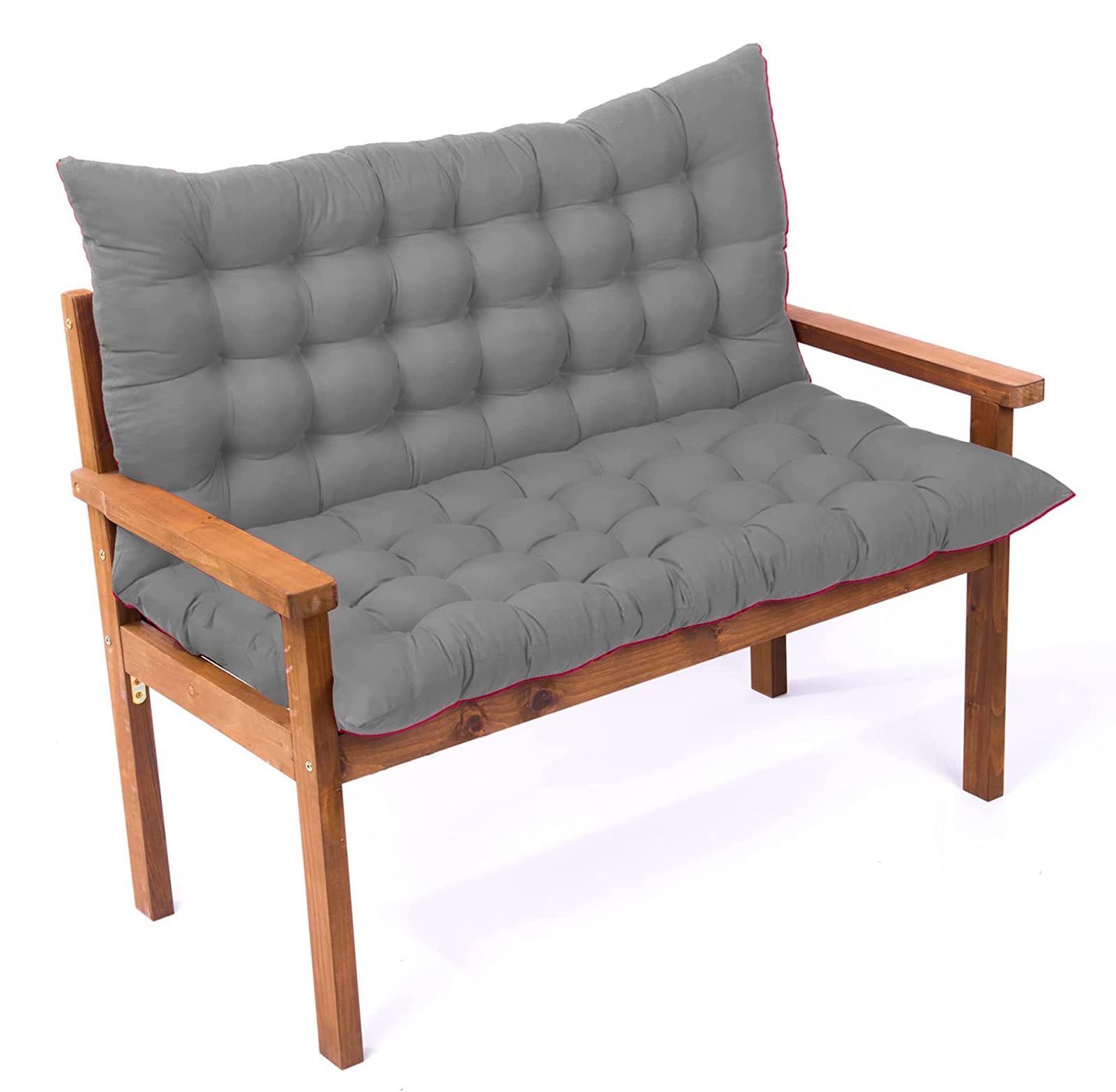 Outdoor Swing Replacement Cushions - Washable 2 or 3 Seater with Backrest for Garden, Patio, Indoor & Balcony Use | Durable Bench Seat Cushions for Comfortable Relaxation