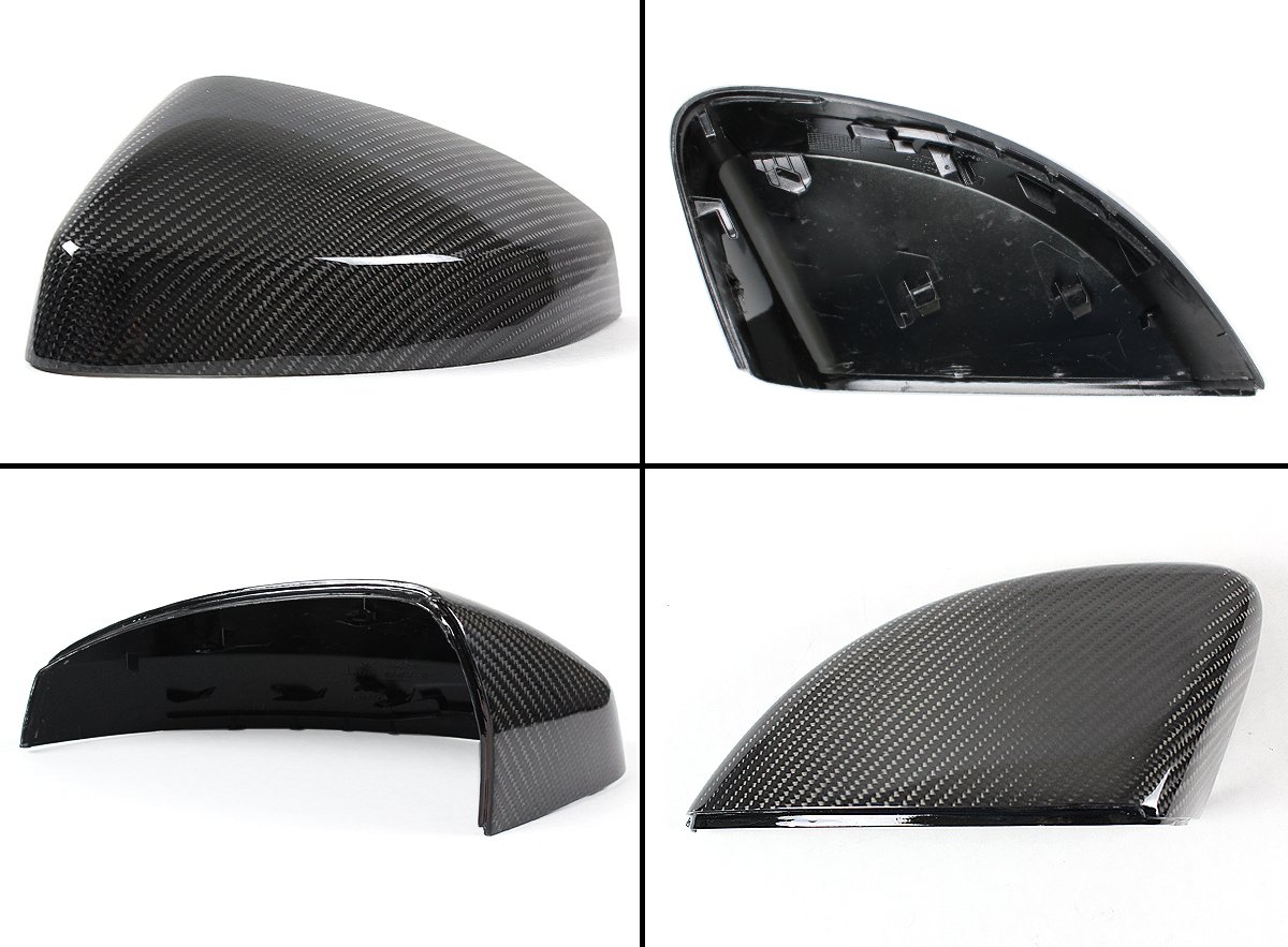 Carbon Fiber Side Mirror Covers for 2014-2018 Audi A3/S3/RS3 - Replacement Housing (Without Lane Assist) | Lightweight & Durable Exterior Upgrade for Street & Track Performance