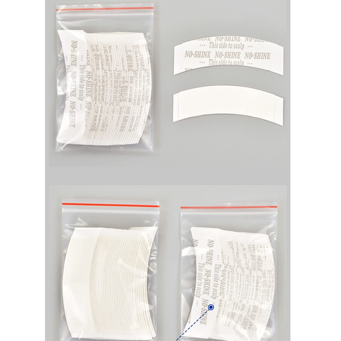 72Pcs Wig Tape Strips - Waterproof Double Adhesive for Toupee & Lace Wigs - Secure All-Day Hold