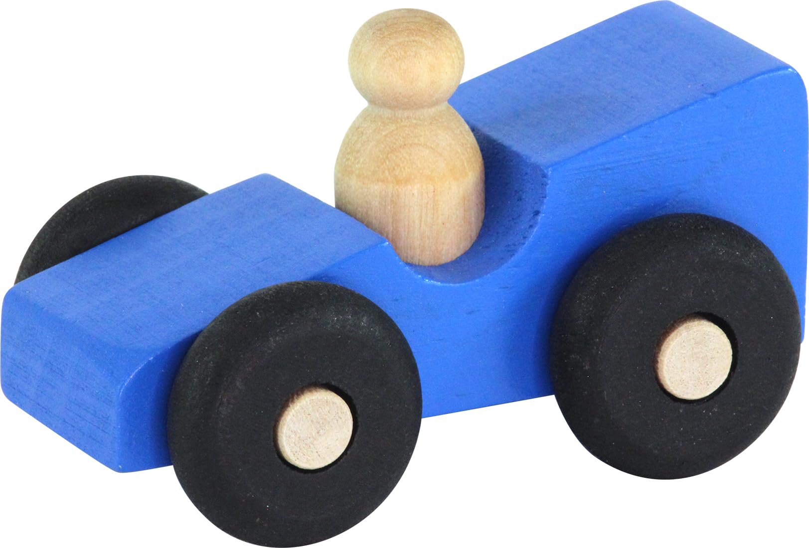 Set of 6 Premium Wooden Toy Cars - Handcrafted in USA - Perfect for Kids Playtime & Montessori Learning