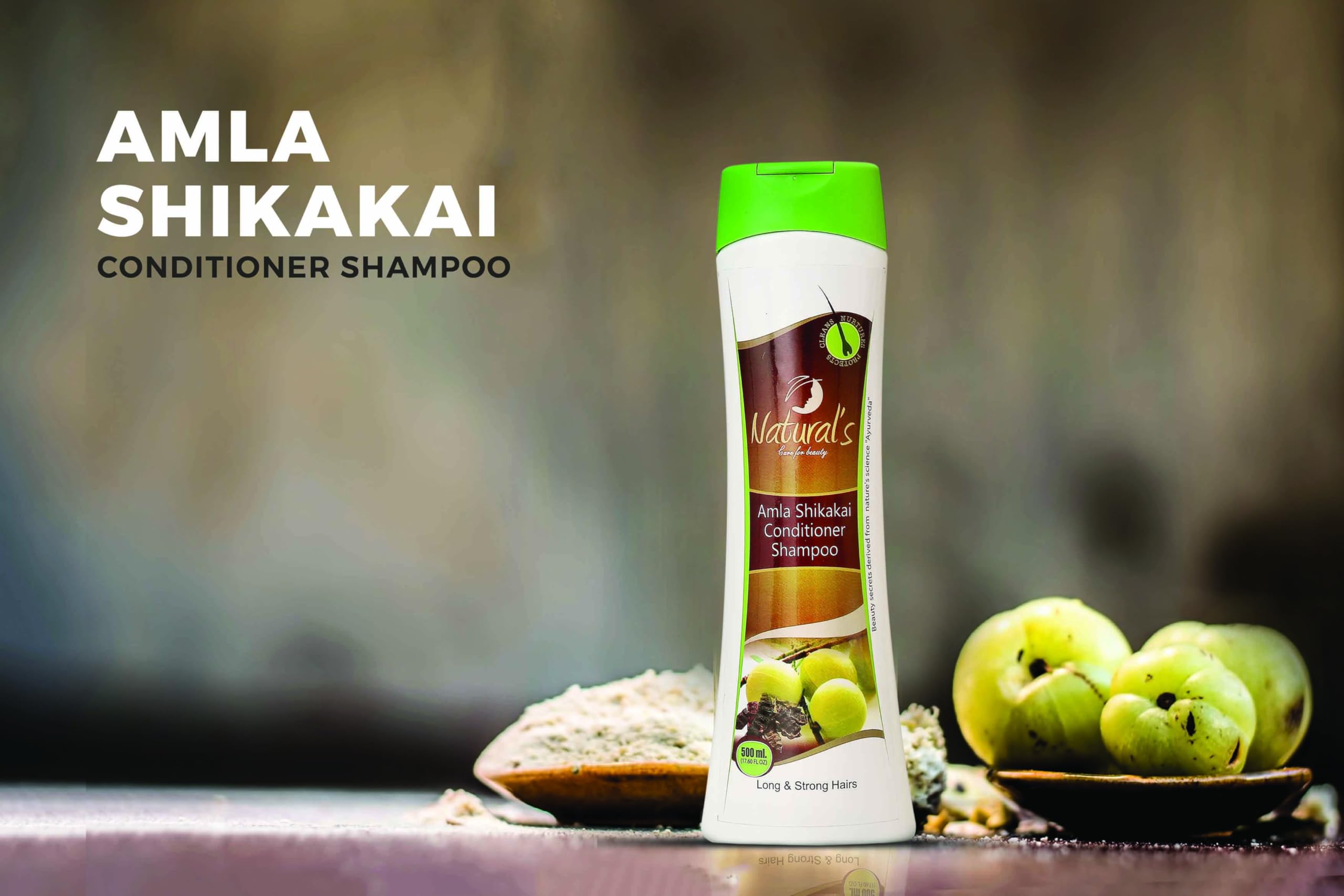 Natural's Care Amla Shikakai Hair Conditioner & Shampoo for Long Strong Hair - 500ml (Pack of 1) | Ayurvedic Herbal Treatment for Hair Growth & Shine | Perfect for Daily Hair Care Routine