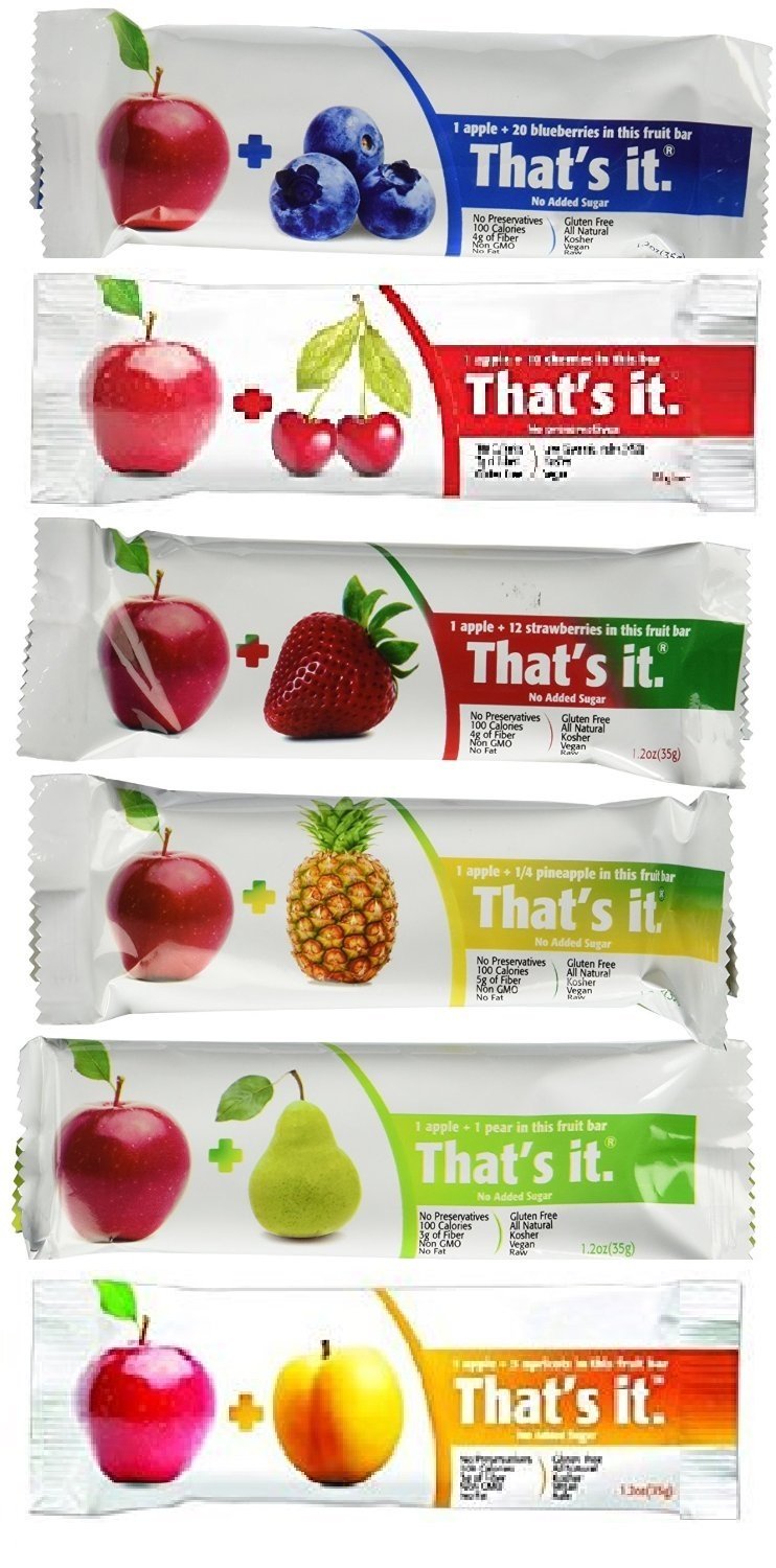 That's It Fruit Bars - 6 Flavor Variety Pack (48 Bars) | Healthy Snacks for Kids & Adults | Perfect for Lunchboxes, Office Snacks & On-the-Go Energy