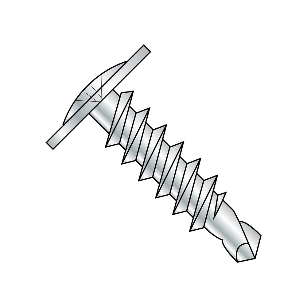 Self-Drilling Screws #8-18, Zinc Plated, 3/4