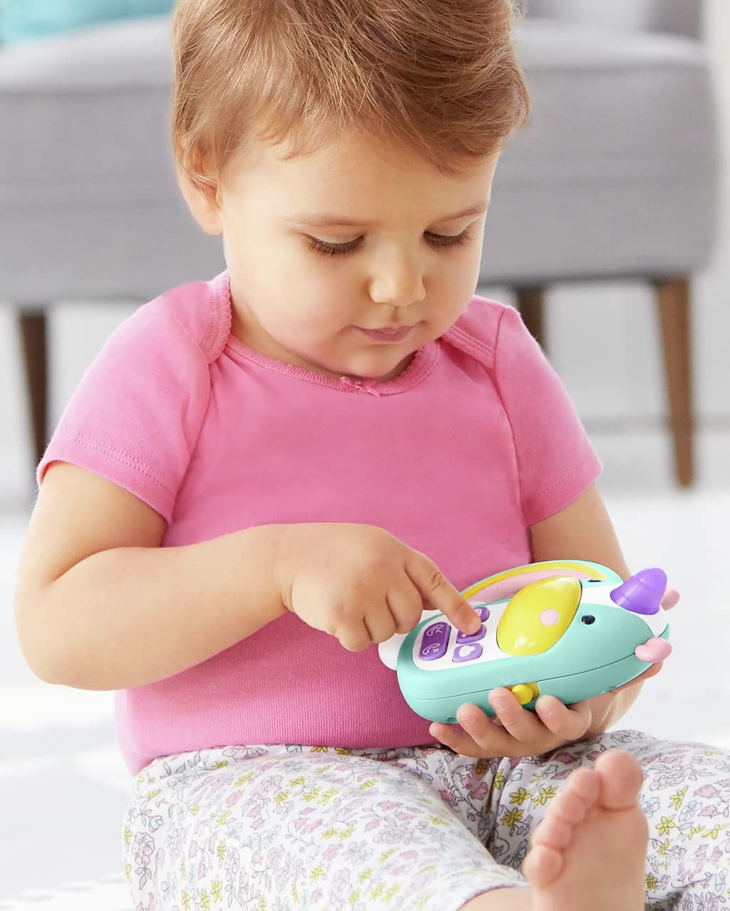 Skip Hop Baby Phone Toy - Interactive Learning Phone for Toddlers with Zoo & Unicorn Themes | Pretend Play, Early Education Gift for 1-3 Year Olds