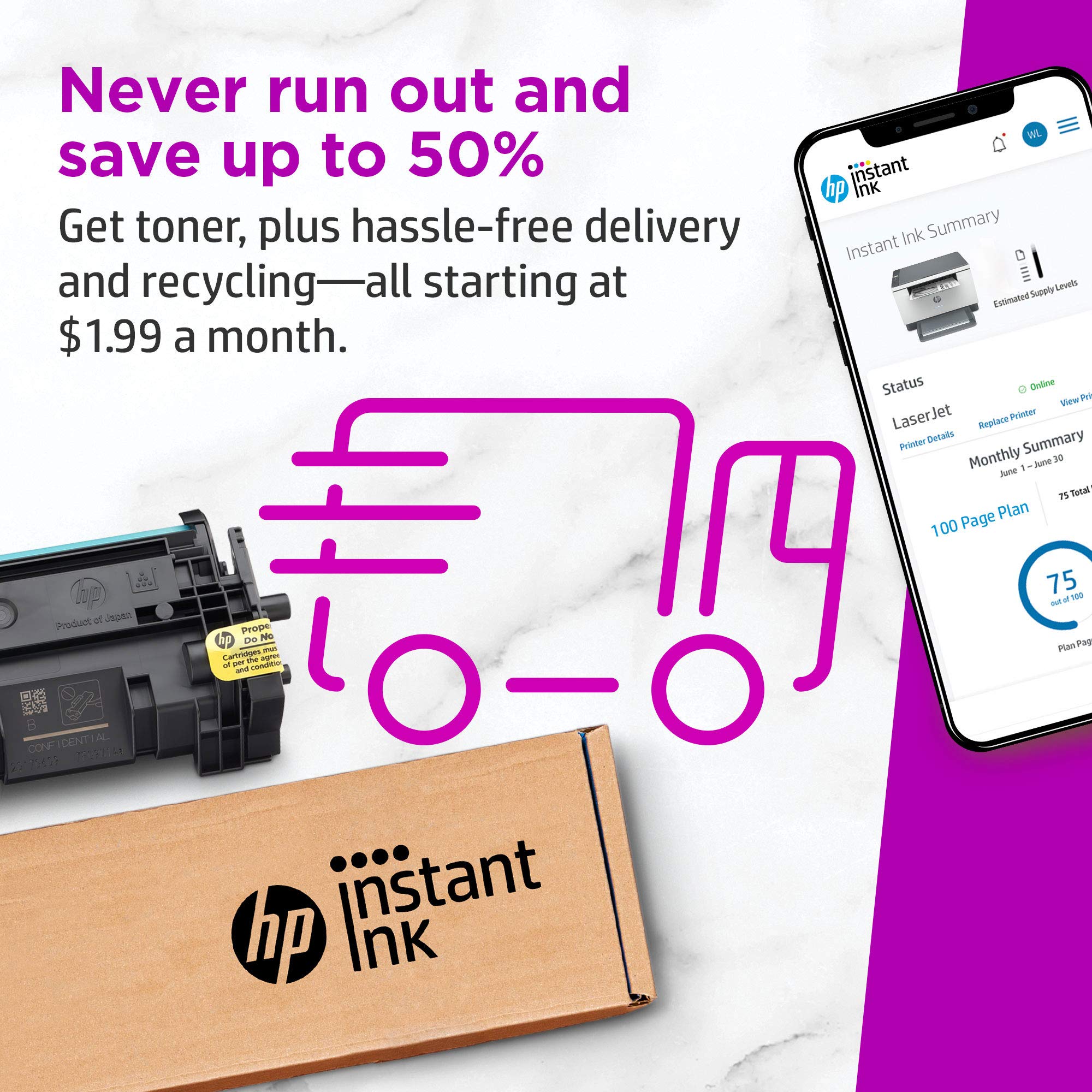 HP LaserJet MFP M234dw Wireless Monochrome All-in-One Printer with Scanner, Copier & Fax | Bluetooth, WiFi, USB, Ethernet Connectivity | Instant Ink Ready | Perfect for Home Office & Small Business Use | Print Documents, Scan Files & Send Faxes (Renewed)