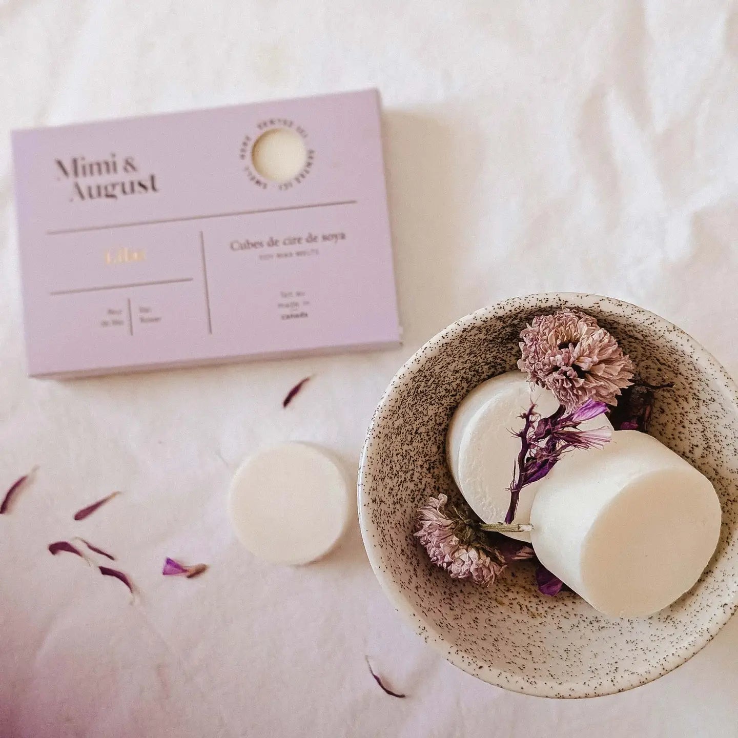 Premium Soy Wax Melts - Lilac Scented Aromatherapy for Home & Office Relaxation | Long-Lasting Fragrance for Stress Relief & Mood Enhancement