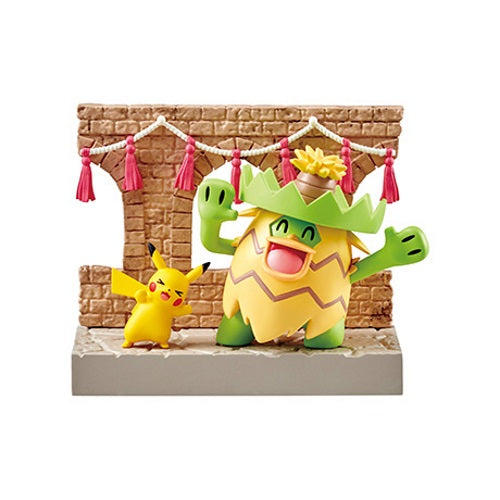 Pokemon Town 2 Festival Street Corner 3 Inch Re-Ment Collectible Figure - Cute Miniature Display for Anime Fans, Home Decor & Gift for Pokemon Collectors