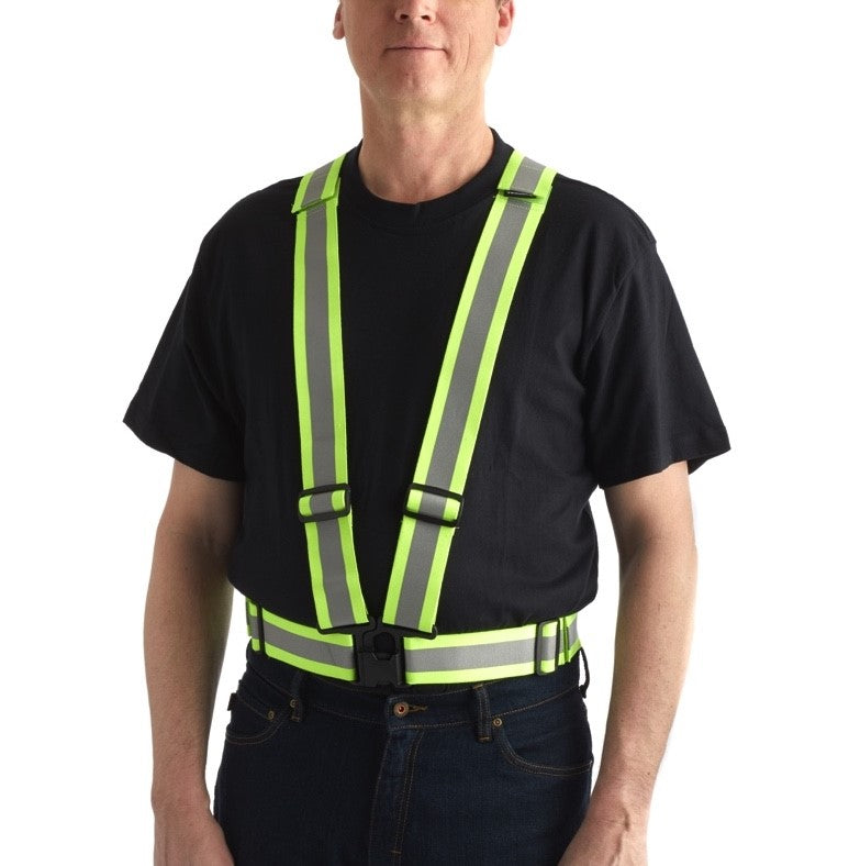 Terra Hi-Visibility Safety Work Belt 451001YL - High Visibility Reflective Belt for Construction, Road Work & Night Safety