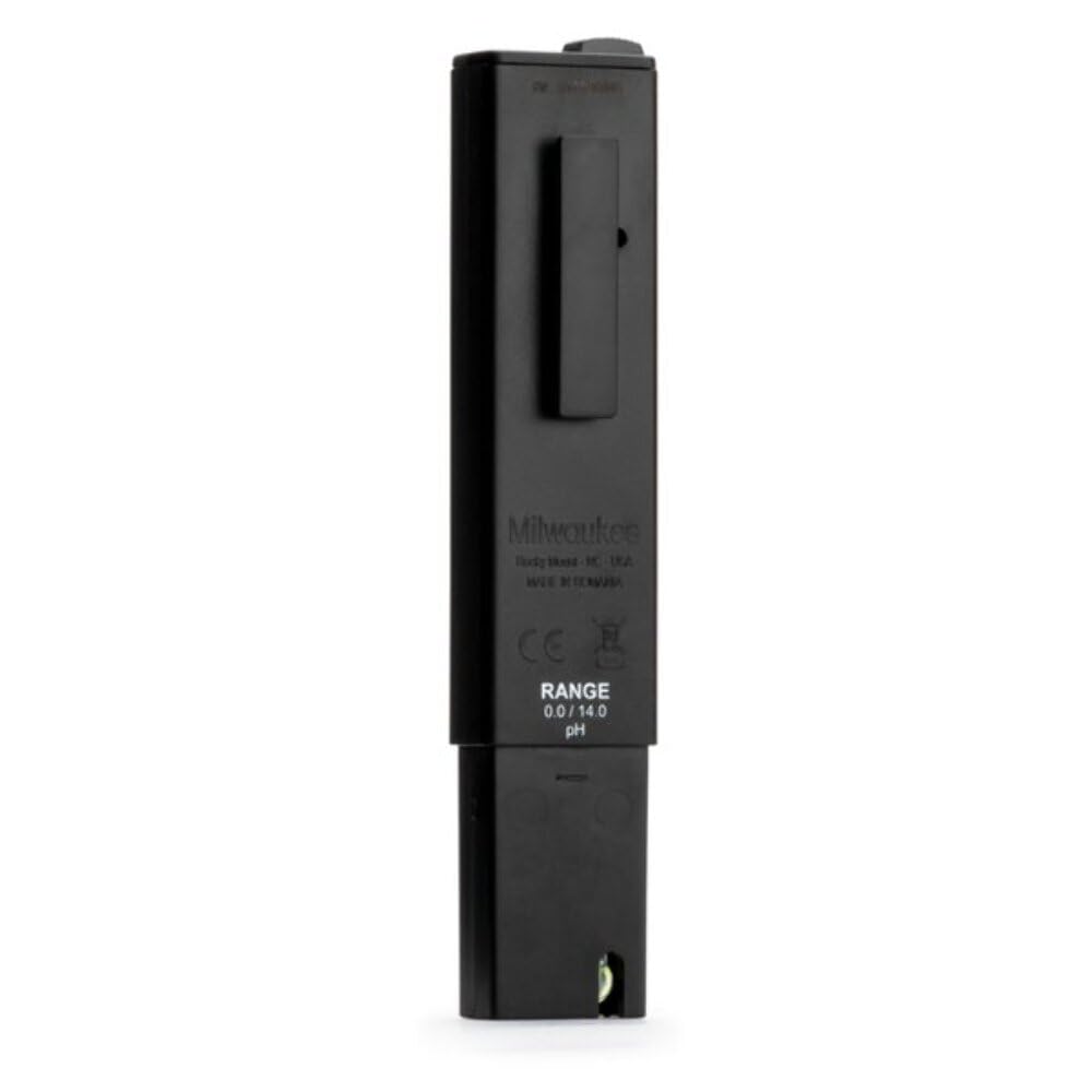Milwaukee pH600 AQ Digital Water pH Meter - High Accuracy pH Tester for Aquariums, Pools, Hydroponics & Drinking Water - Perfect for Home, Lab & Outdoor Use