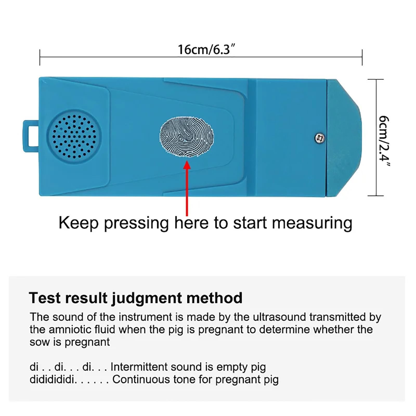 Veterinary Ultrasound Machine for Pregnancy Detection - Handheld Rechargeable Smart Scanner for Sheep, Goats, Pigs & Sows | Perfect for Farm Animal Breeding & Livestock Health Monitoring