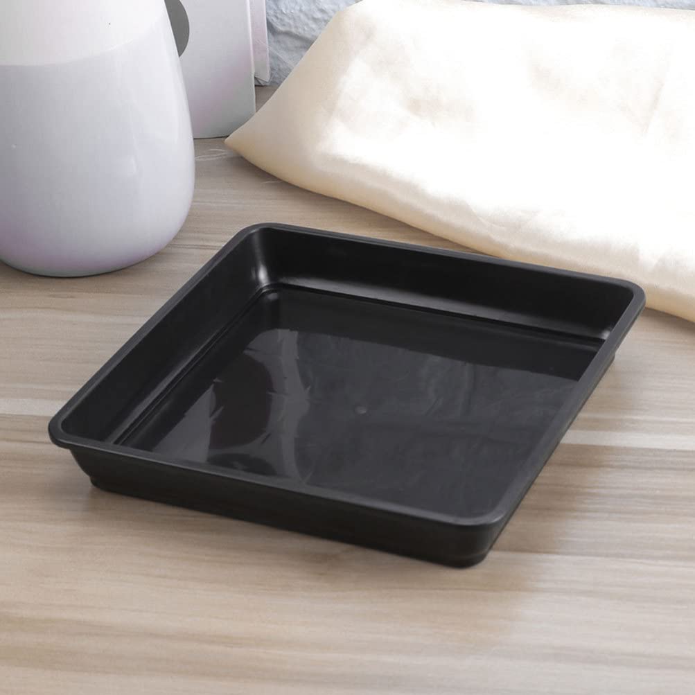 DOITOOL 12-Pack 12 Inch Square Plant Saucers - Drip Trays for Flower Pots, Water Plates & Planters - Indoor & Outdoor Garden Plant Trays for Potted Plants | Perfect for Balcony, Patio, and Greenhouses