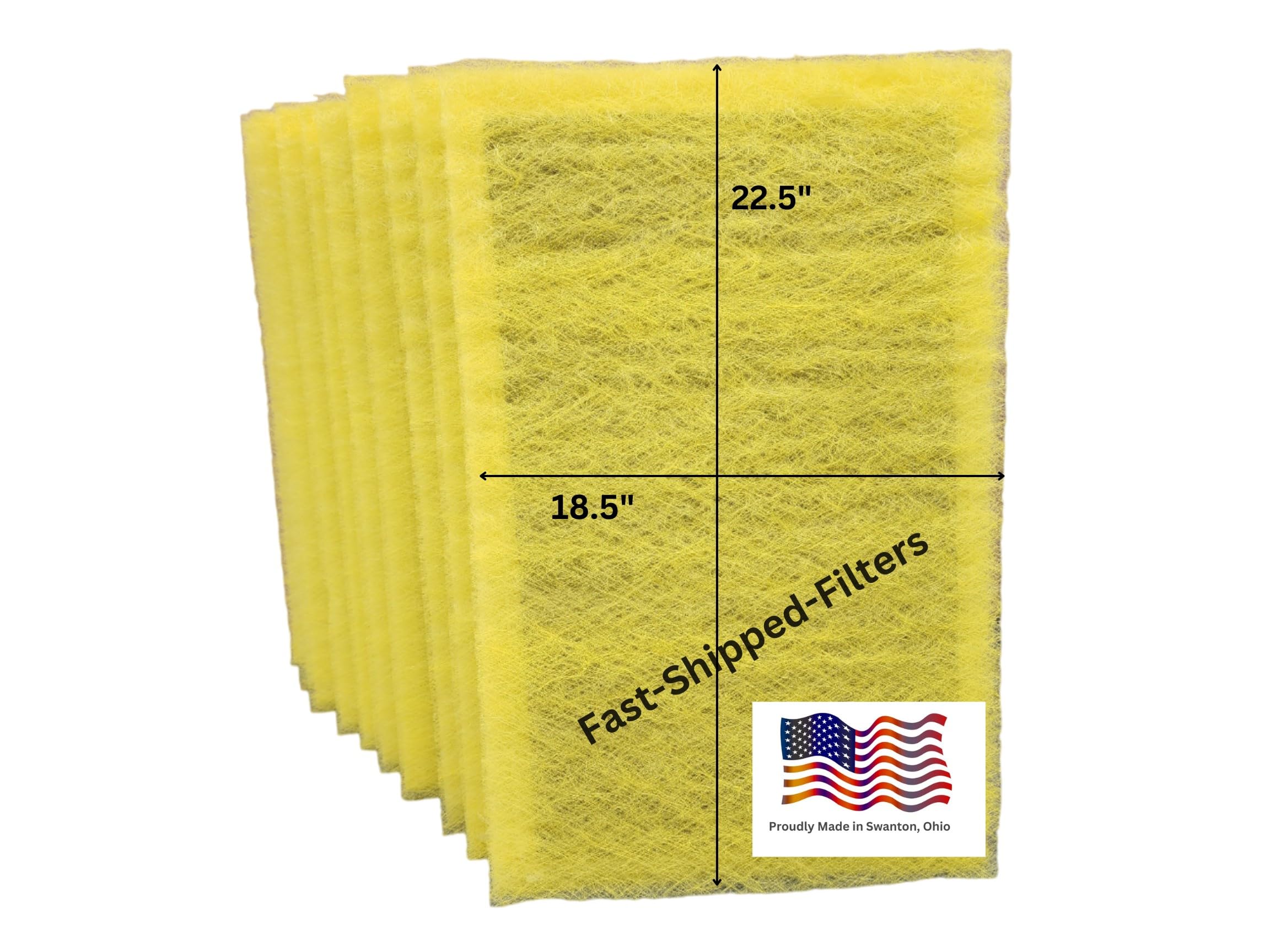 10 Pack 20x25 Replacement Air Filters - Compatible with MicroPower Guard One Hour Air Cleaner | Fast Shipping | Perfect for Home, Office & Allergy Relief