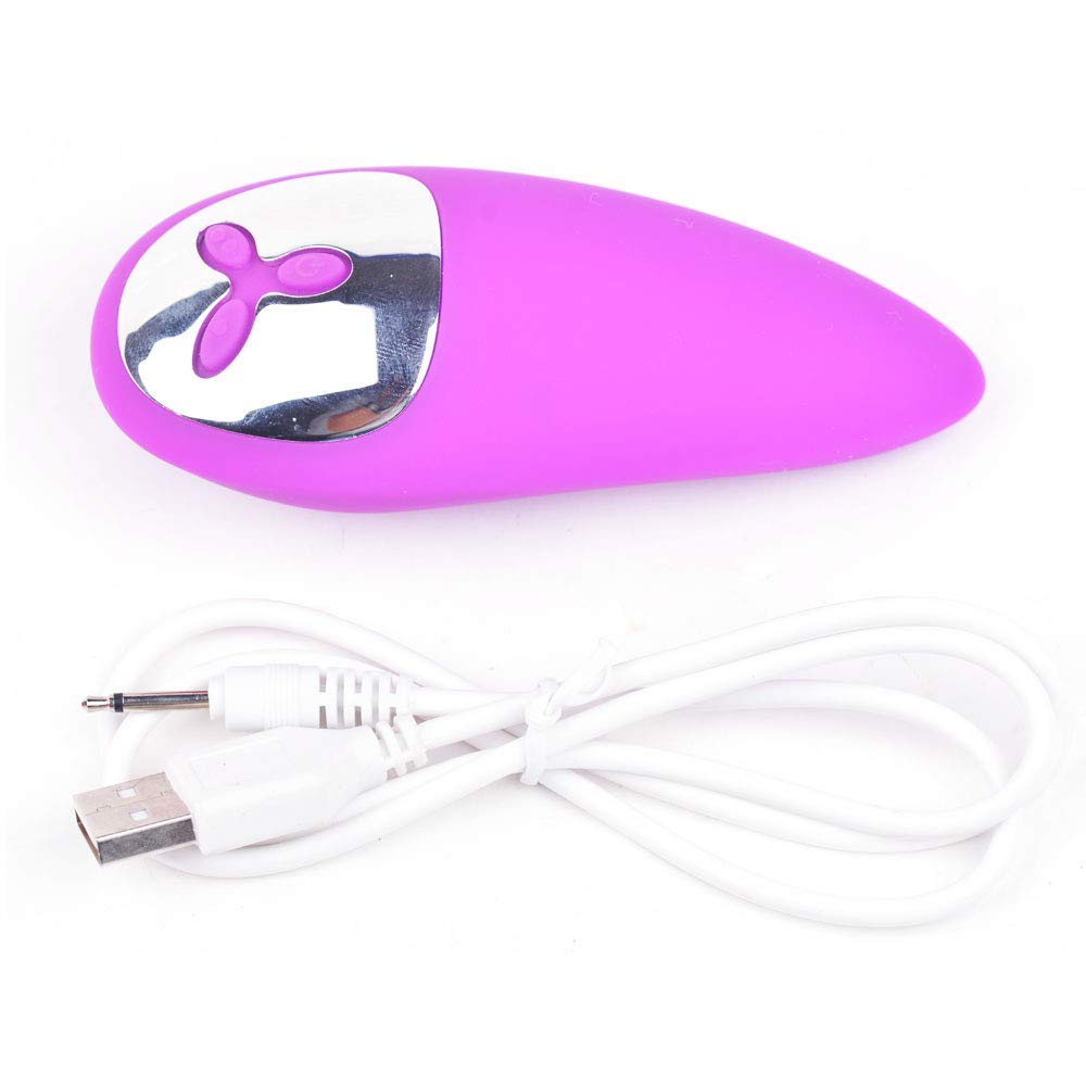 BeHorny 10-Speed USB Rechargeable Vibrating Tongue Sex Toy for Couples & Solo Play - Purple Adult Toy for Oral Stimulation & Foreplay