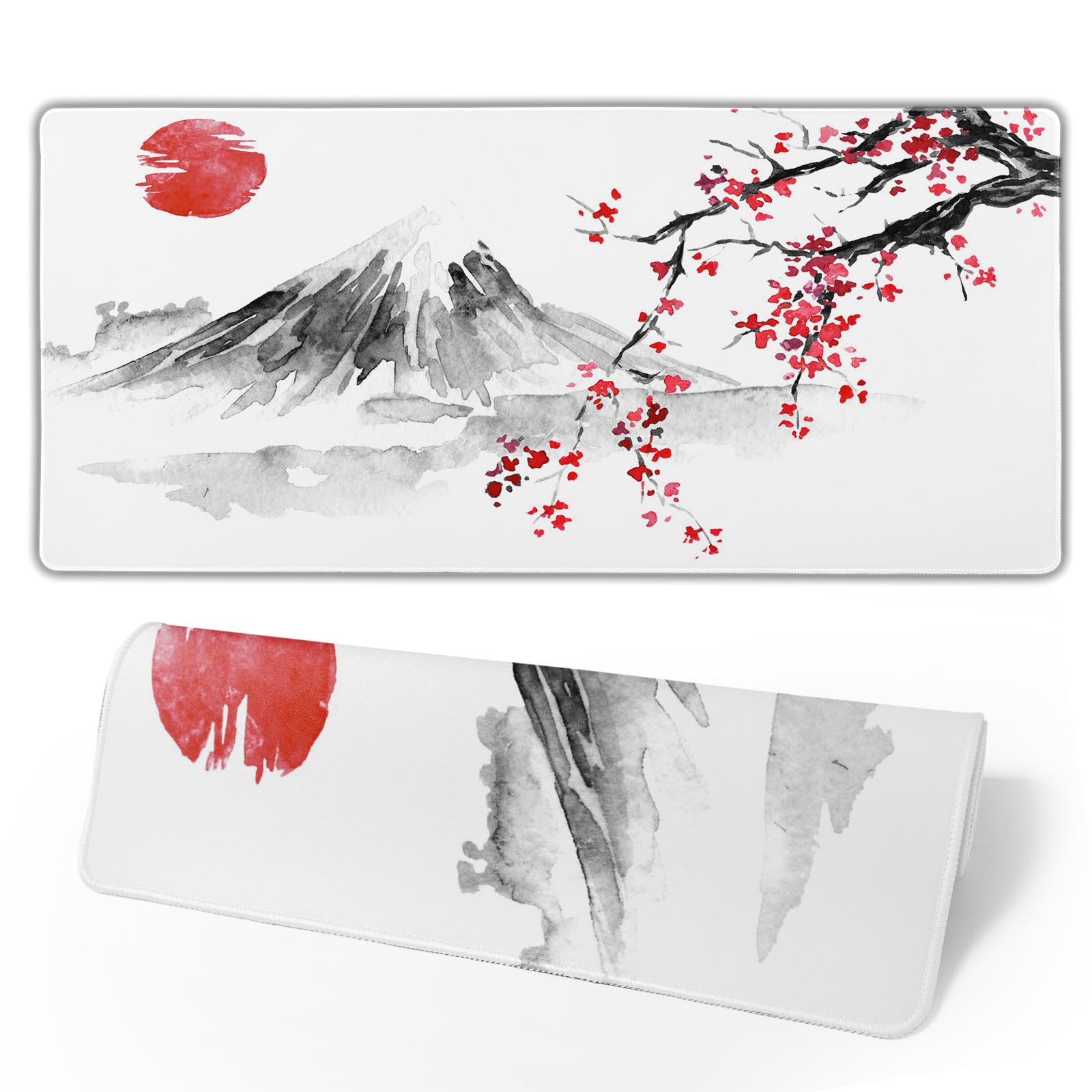 Cherry Blossom Gaming Mouse Pad - Large Non-Slip Desk Mat for Work & Gaming