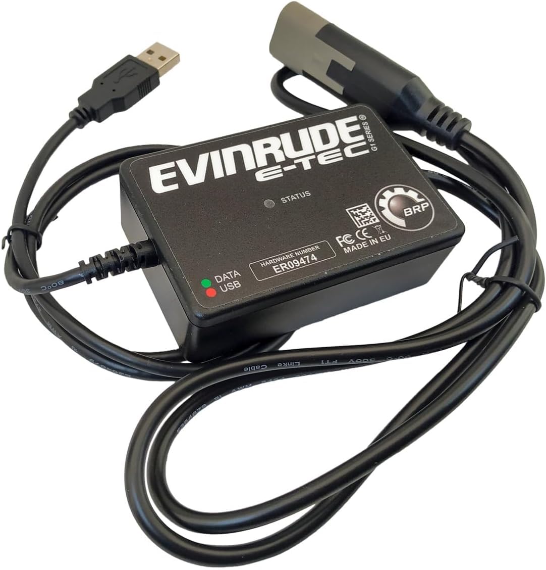 Evinrude Diagnostic Kit with EvDiag Software - Marine Engine Diagnostic Tool for Outboard Motors - Perfect for Boat Mechanics & DIY Repairs