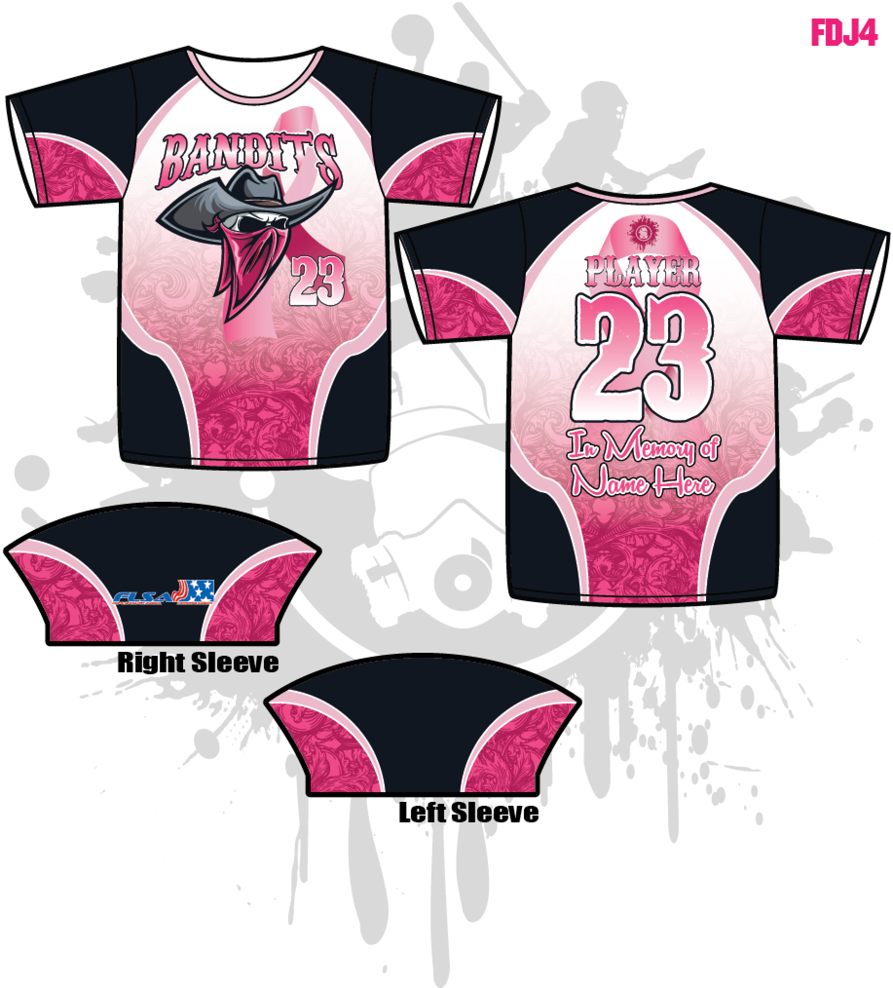 Bandits 10U Men's Full Dye Sublimated Lacrosse Jersey - Lightweight & Breathable for Youth Lacrosse Games & Practice