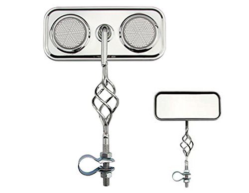 2 Pack Clear Rectangle Bike Mirrors - High Visibility Bicycle Handlebar Mirrors for Safe Cycling | Perfect for Road Bikes, Mountain Bikes & Commuting