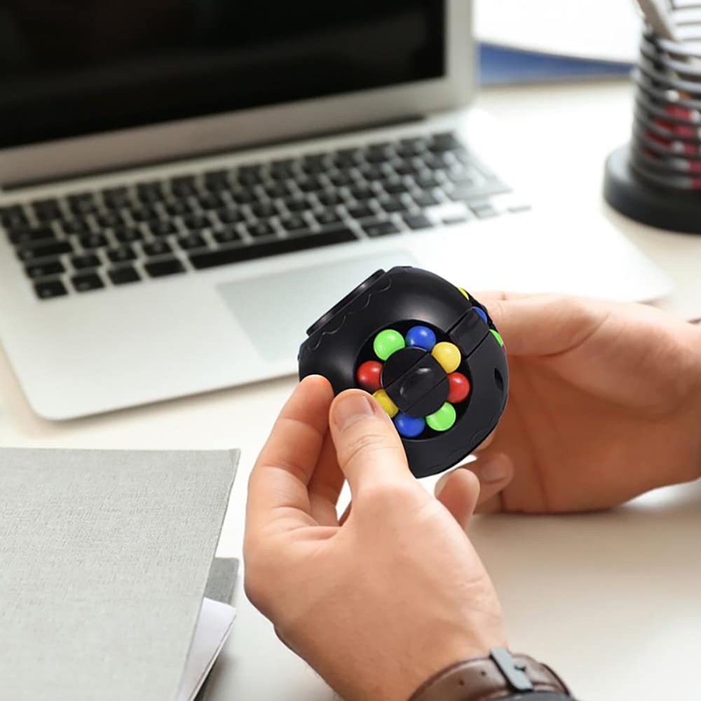 Rotating Magic Cube Fidget Toy - Stress Relief Puzzle Game for Kids & Adults - Perfect for Easter Gifts & Sensory Play