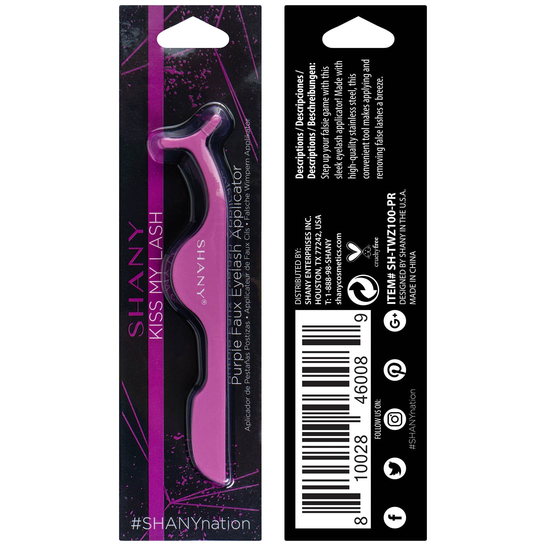 Kiss My Lash Faux Eyelash Applicator Tweezer - Professional Eyelash Extension Tool for Easy False Eyelash Application - Perfect for Salon, Home Use & Makeup Artists