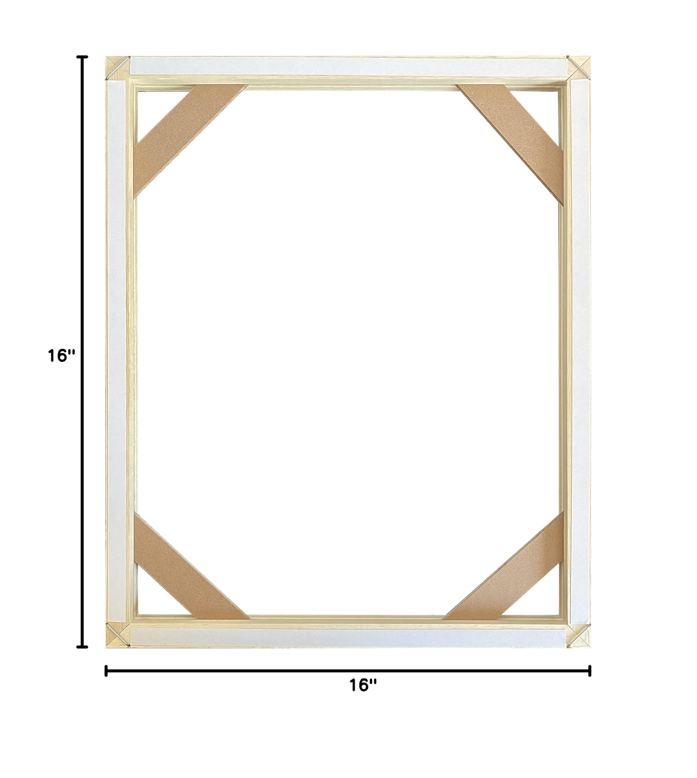 Stretcher Bars Solid Wood Canvas Kit for Oil Painting & Wall Art - DIY Picture Frames for Home Decor