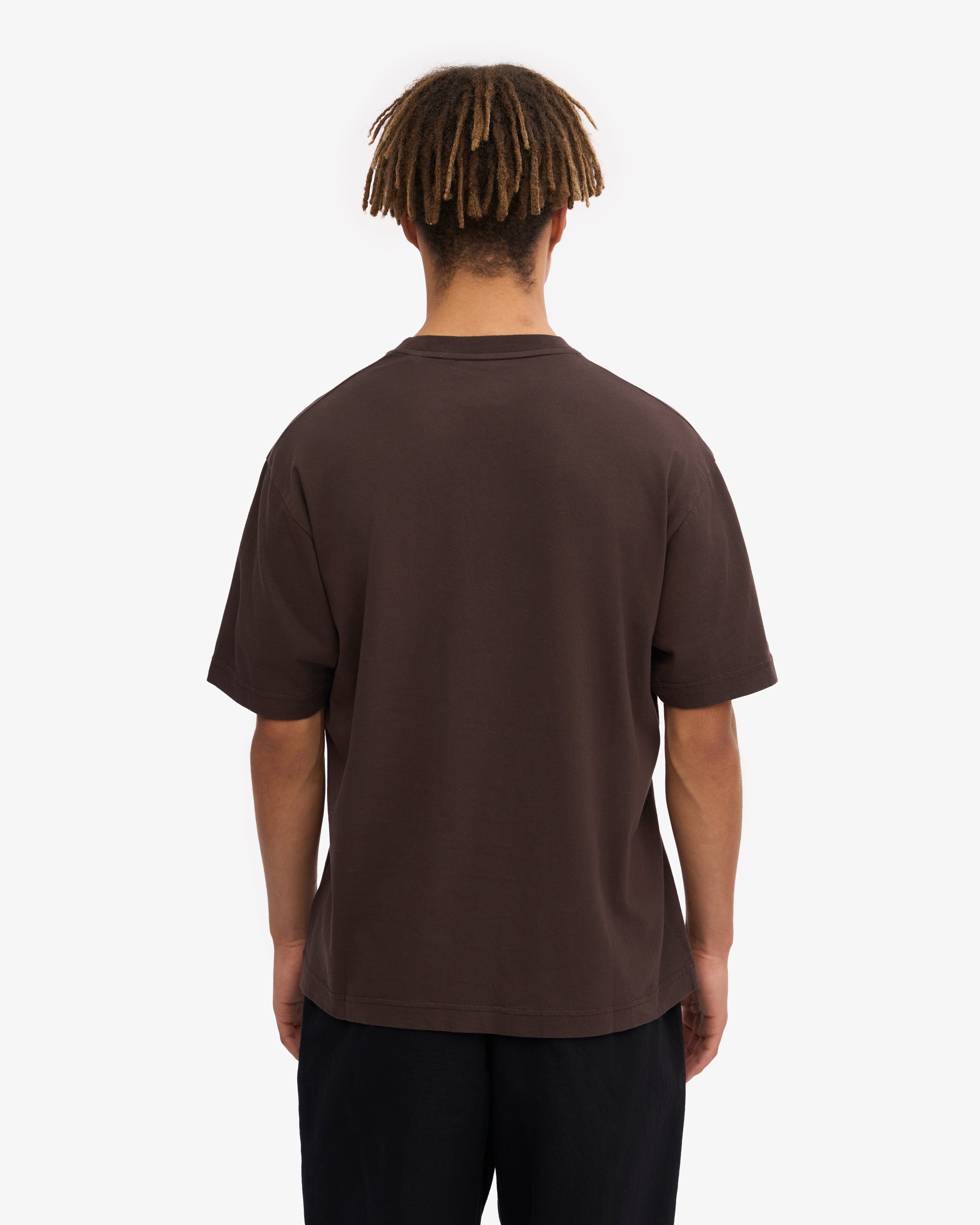 Organic Oversized T-Shirt for Women - Soft & Comfortable Coffee Brown Cotton Tee - Perfect for Casual Wear, Loungewear & Everyday Outfits