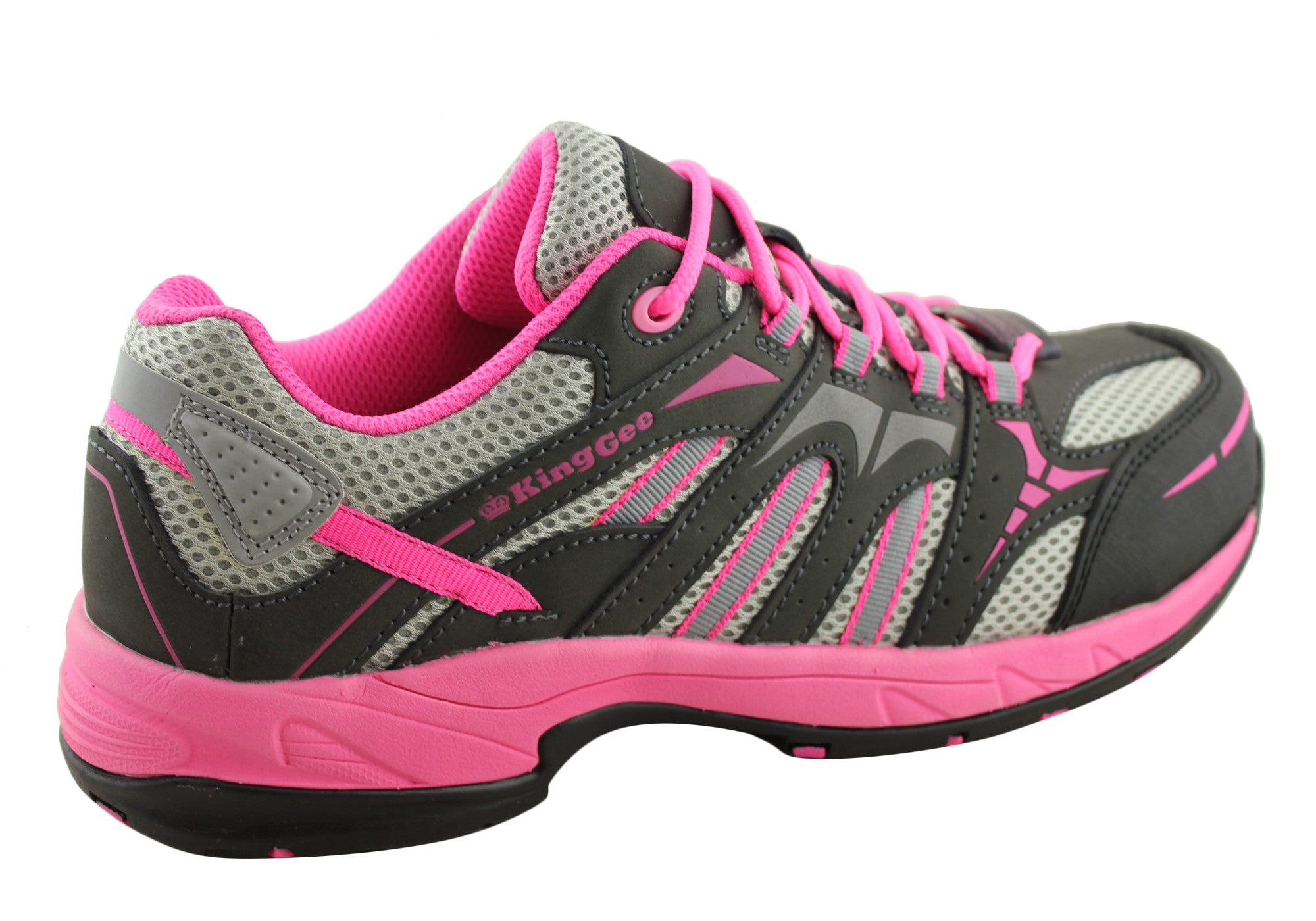 King Gee Women's Comp Tec G3 Composite Toe Safety Shoes - Lightweight Work Boots for Construction, Warehouse & Industrial Use