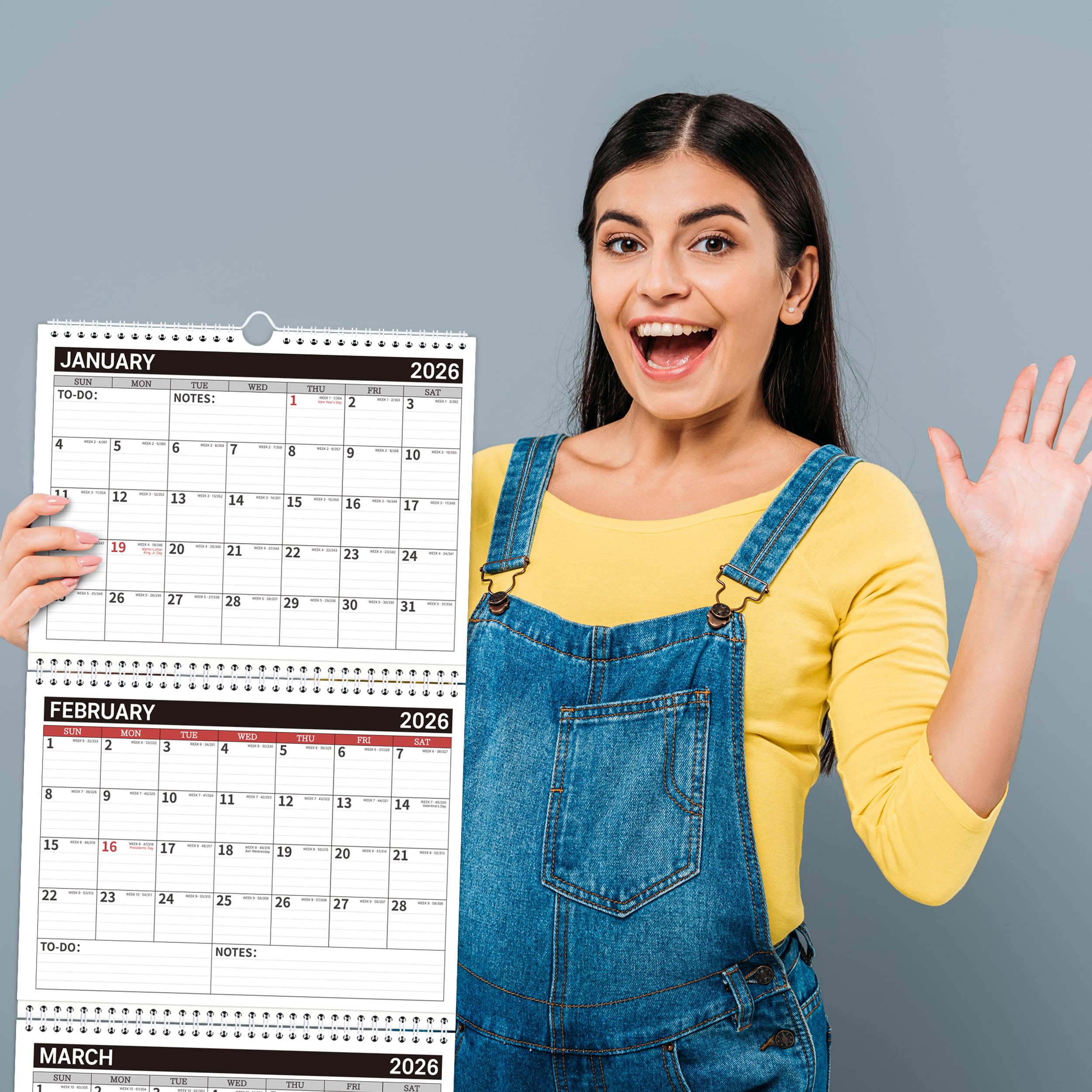 2025-2027 3-Month Wall Calendar Planner | July 2025 - June 2027 | 11