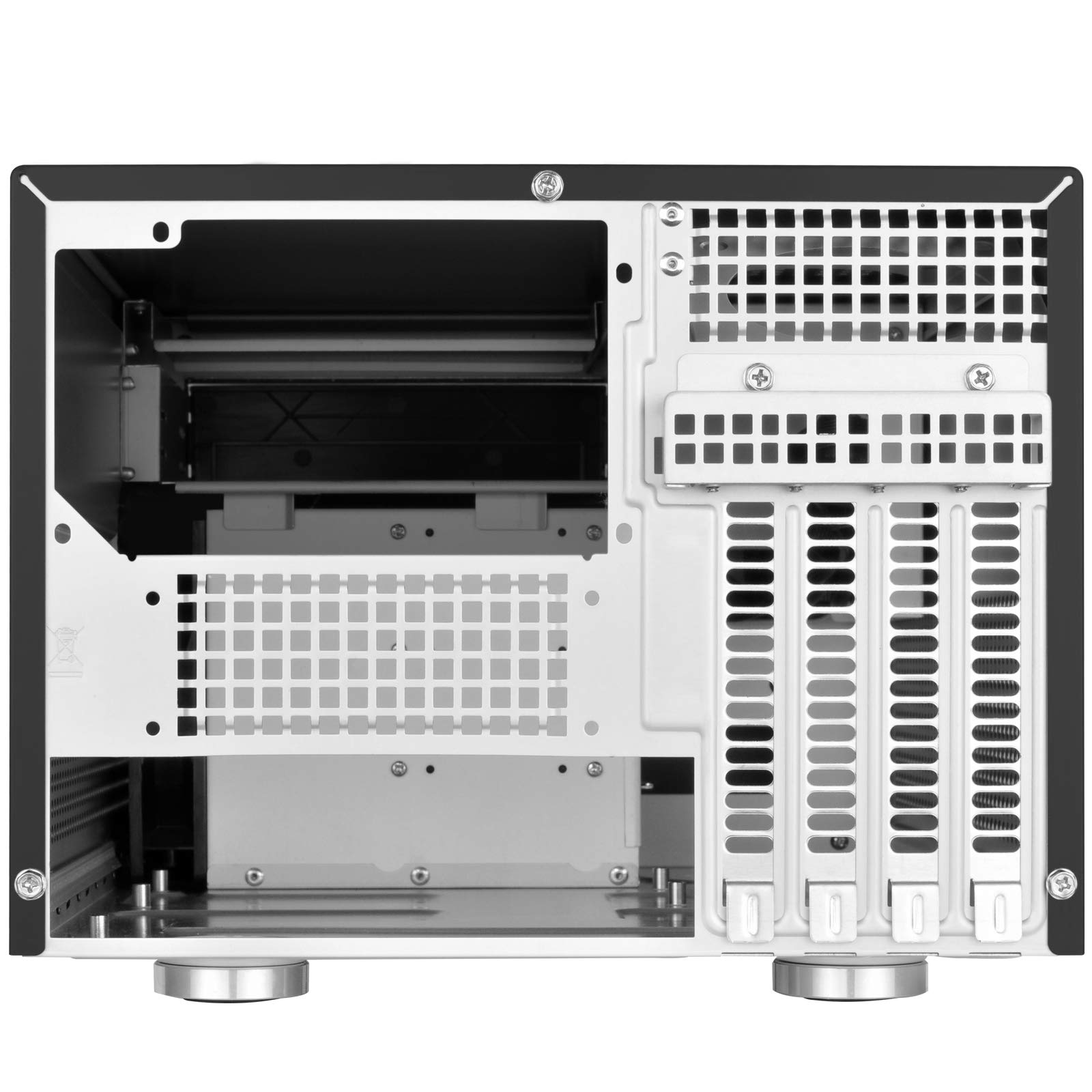 SilverStone Technology SG11B-V2 Compact Micro-ATX PC Case - Perfect for Small Space Gaming & Home Office Setups