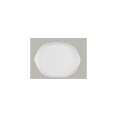 Villeroy & Boch Artesano 14.25 x 11.25 Inch Hexagon Flat Plate - White Porcelain Dinnerware for Modern Dining & Home Decor