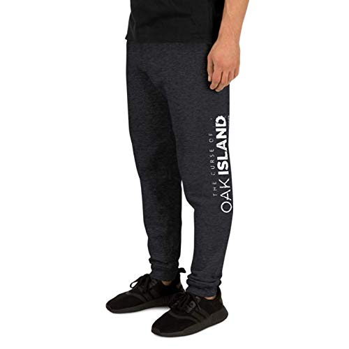 The Curse of Oak Island Logo Fleece Joggers for Men - Comfortable Lounge Pants for TV Fans, Casual Wear & Relaxing at Home
