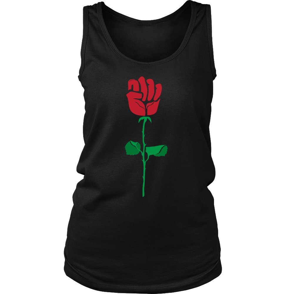 Resist Rose Women's Tank Top - Soft Breathable Summer Sleeveless Shirt for Casual Wear, Gym & Outdoor Activities