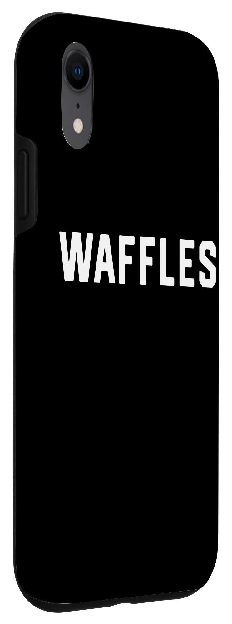 iPhone XR I Love Waffles Case - Cute Waffle Pattern Protective Cover for iPhone XR - Perfect for Breakfast Lovers & Foodie Gifts