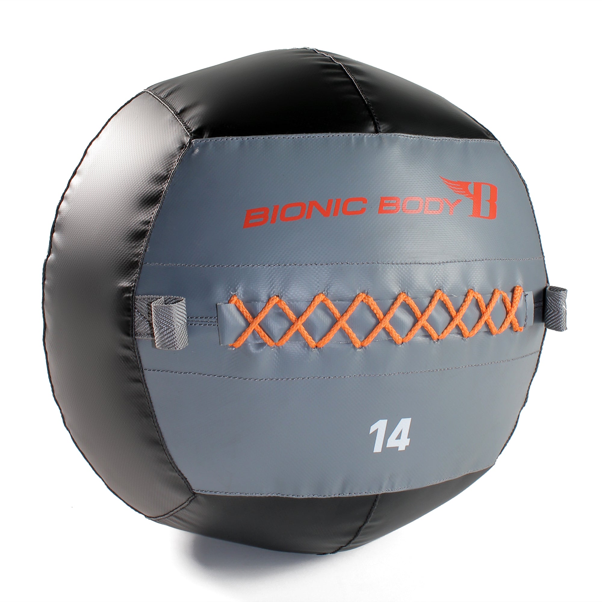 Bionic Body 14lb Weighted Medicine Ball for Strength Training & CrossFit - Perfect for Home Gym, Functional Fitness & Athletic Conditioning | BBWB 1214