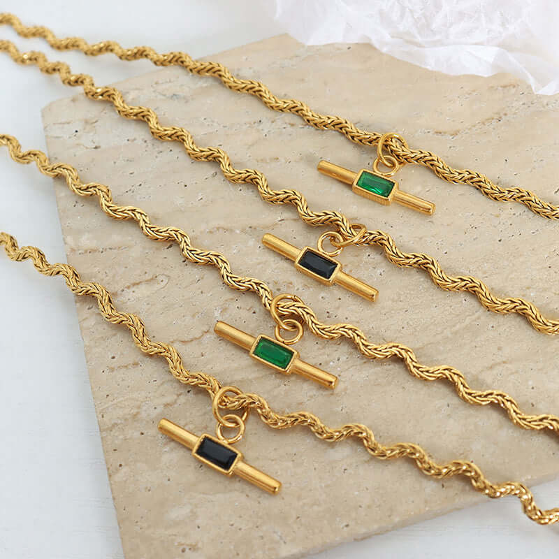 Handmade Irregular Glass Stone Pendant Necklace for Women | Boho Chic Jewelry Gift for Her | Perfect for Casual Wear, Parties & Special Occasions | P1442