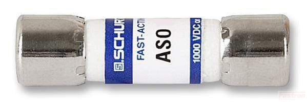 ASO 10.3x38 GpV Solar Fuse 4Amp 1000VDC 20kA IEC 61730-2 - High Voltage Photovoltaic Fuse for Solar Panel Systems, Inverters, and Renewable Energy Applications