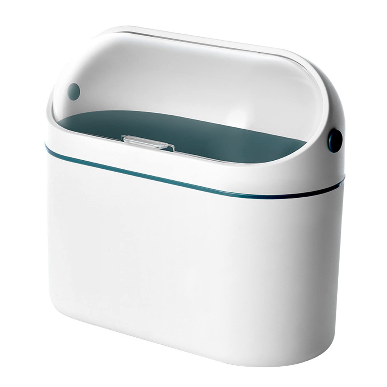 Mini Table Trash Can with Lid - 4L Small Waste Bin for Bathroom Vanity, Office Desk, Coffee Table & Home Decor - Perfect for Bedroom, Kitchen Counter & Workspace Organization