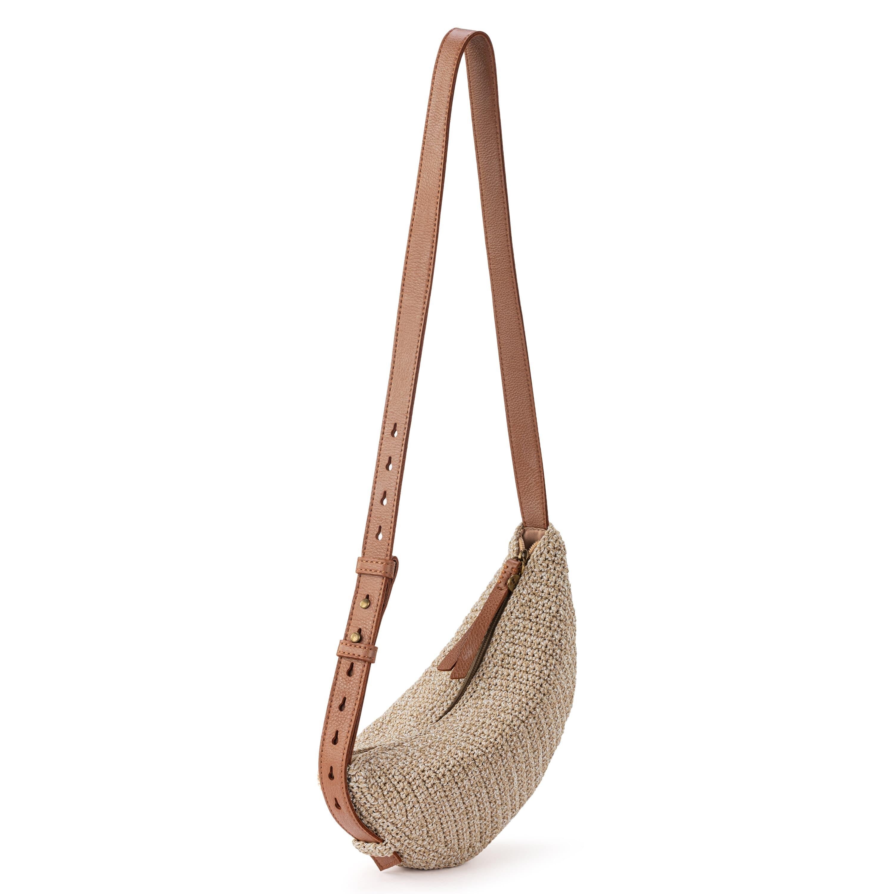 Handmade Crochet Tess Sling Bag - Eco-Friendly Bamboo Fiber Crossbody Purse for Women | Perfect for Travel, Shopping & Everyday Use