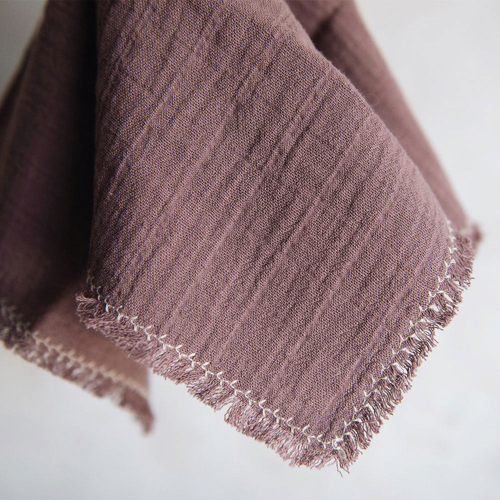 Elegant Plum Branch Napkin Set - 12-Piece Premium Cotton Napkins for Dining, Parties & Home Decor