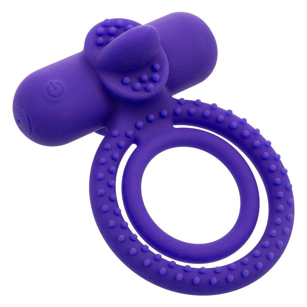 Rechargeable Dual Climaxer Vibrating Silicone Cock Ring for Couples - Enhances Pleasure & Intimacy in Bedroom Play