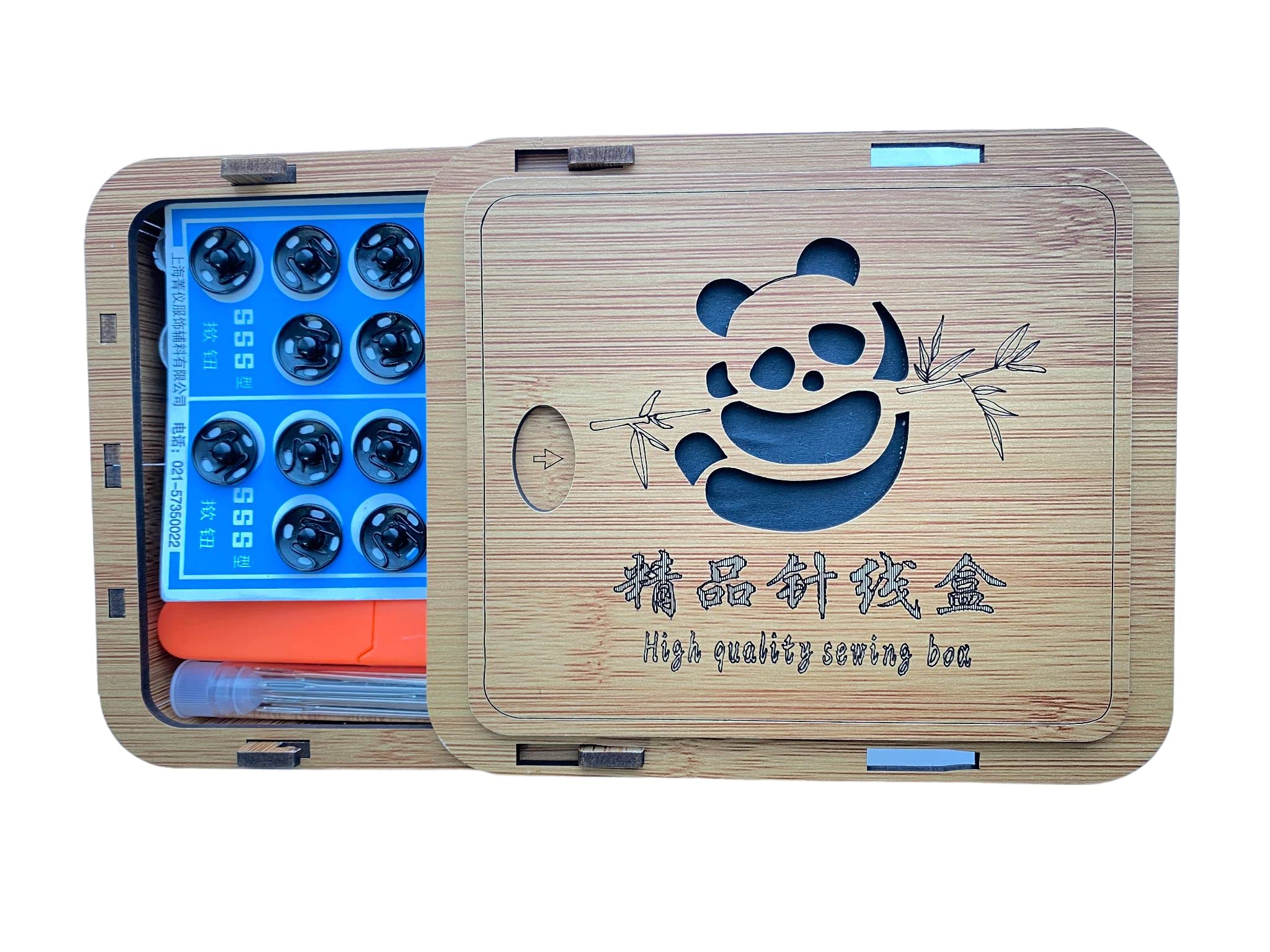 22 Colors Synthetic Wood Sewing Box Set - Portable Sewing Supplies Organizer with Threads | Perfect Travel Sewing Kit & Home Maintenance Tool for Beginners & Professionals | Ideal for DIY Projects, Emergency Repairs & Crafting On-The-Go
