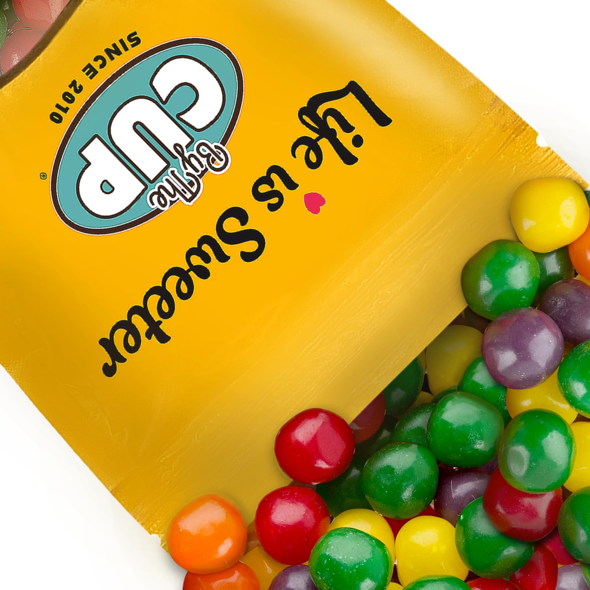 By The Cup Assorted Fruit Sours Chewy Candy - 1 lb Bulk Bag of Tangy & Sweet Candy for Parties, Movie Nights & Office Snacks