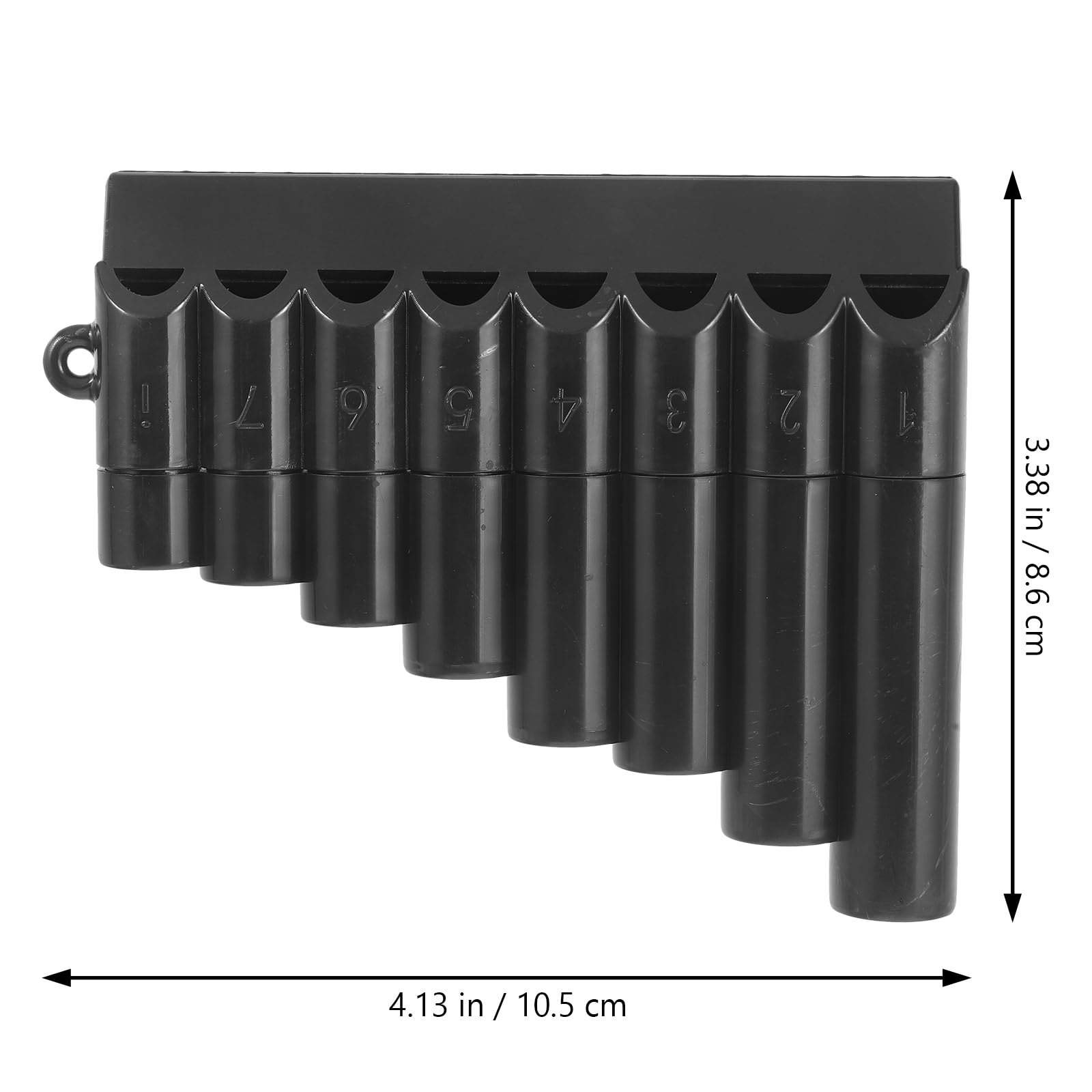 8 Mini Pan Flute - Professional Beginner Panpipes for Kids & Adults - Traditional Woodwind Musical Instrument for Learning, Practice & Performance - Perfect for Gifts, School, Travel & Outdoor Activities