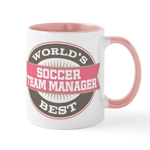 White/Pink Inside - Soccer Team Manager Mug