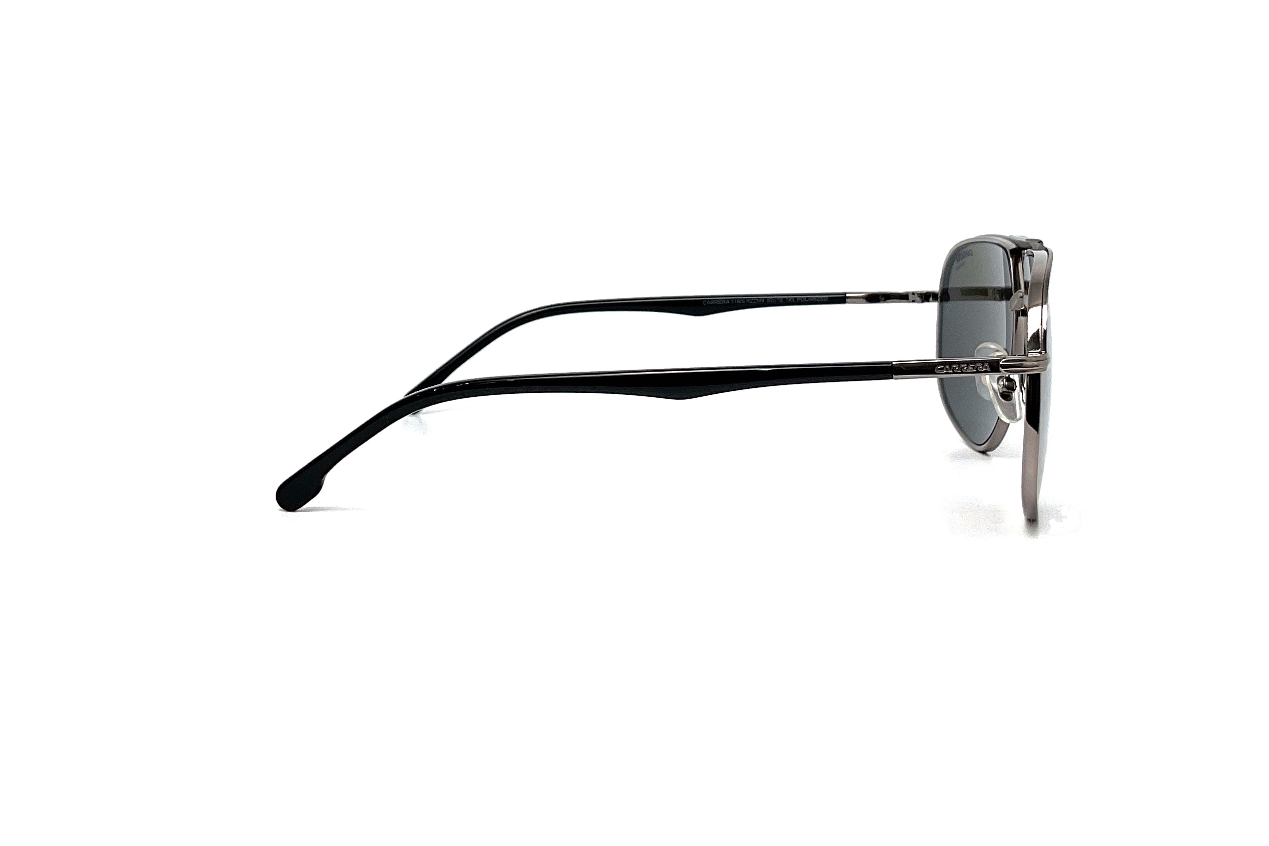 Carrera 318/S Sunglasses Matte Black Dark Ruthenium - Stylish UV Protection for Driving & Outdoor Activities