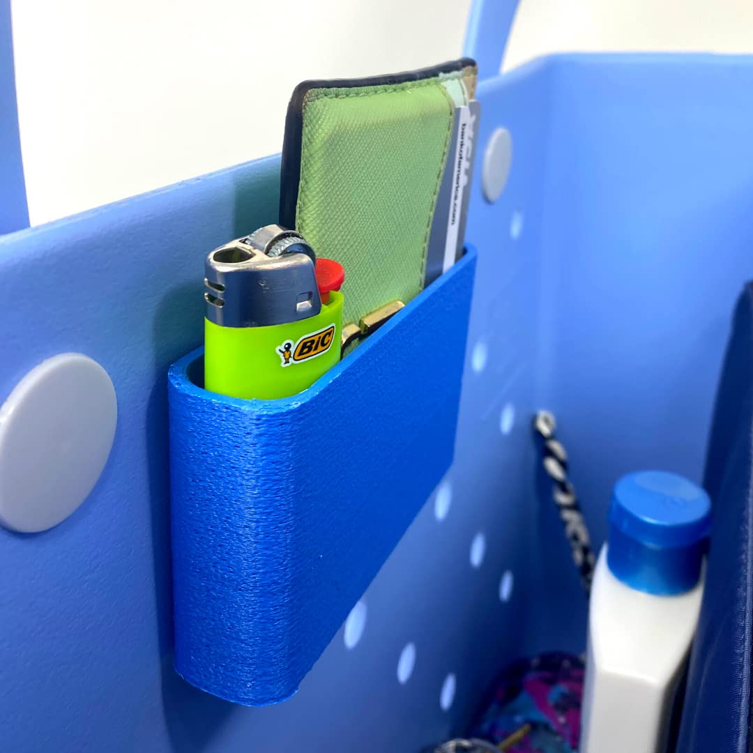 FRESHe BAGLETS - Premium Wallet Holder Organizer Charm for Bogg Bags | Secure & Convenient Wallet Storage | Fits Inside Tote Bags | Multiple Color Options (Blue) | Perfect for Beach, Shopping & Travel Accessories