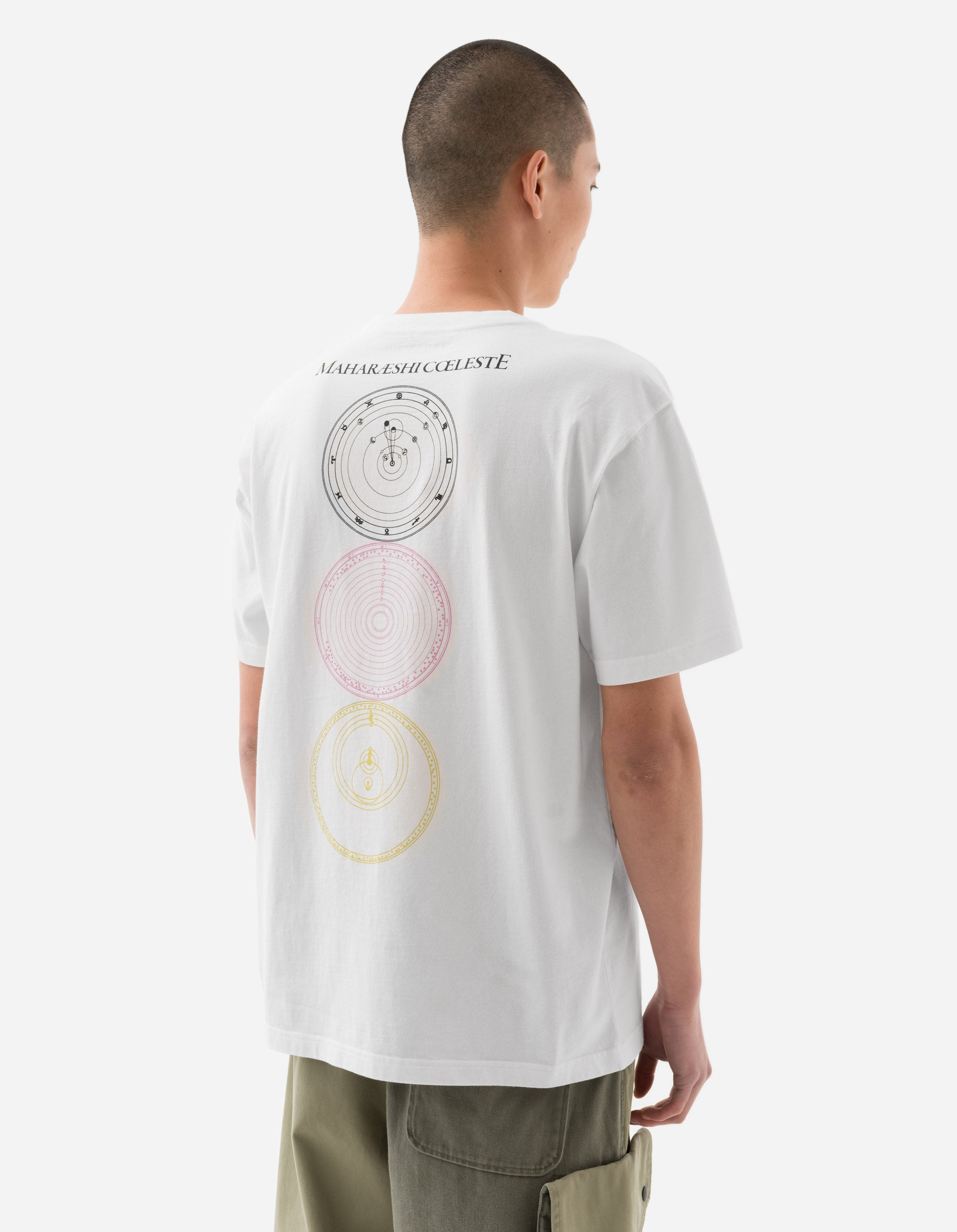 1457 Celeste Third Eye Graphic T-Shirt - White | Spiritual & Boho Style Tee for Yoga, Meditation & Festival Outfits