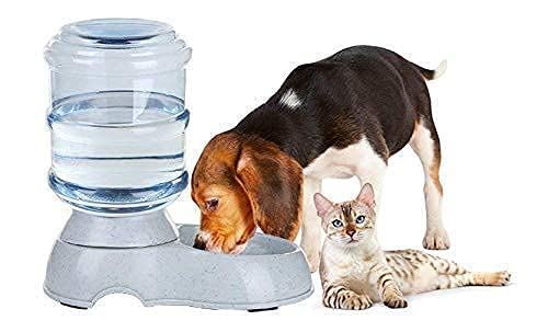 PAVITYAKSH 3.8L Automatic Gravity Pet Water Dispenser - Self-Filling Cat & Dog Water Bowl with Large Capacity - Multi Color for Home, Travel & Outdoor Use