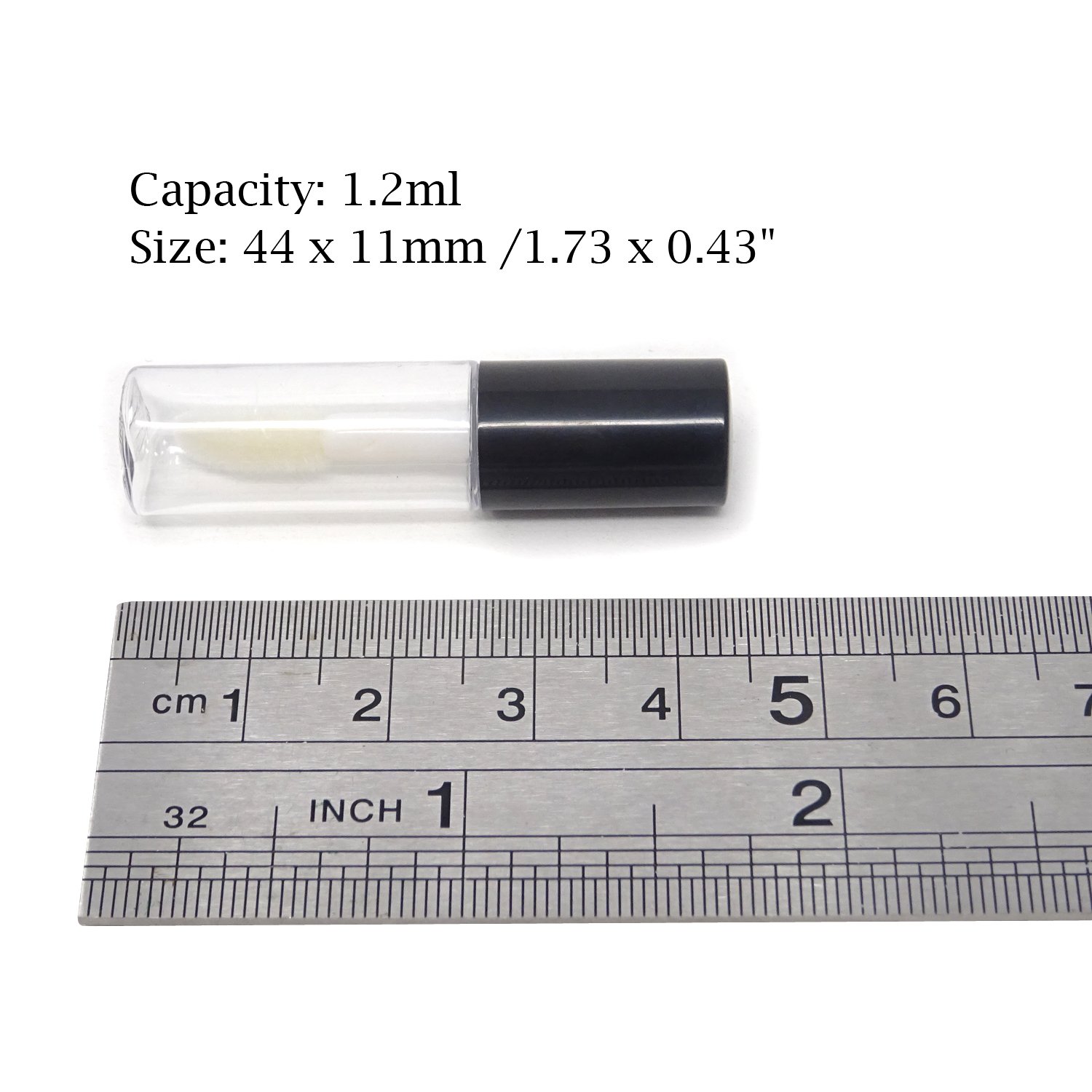 Honbay 10PCS 1.2ml Mini Refillable Clear Empty Lip Gloss Containers - Travel Size Lip Gloss Bottles & Tubes for DIY Lipstick Samples, Lip Balms - Perfect for Makeup Artists, Beauty Salons and Personal Cosmetic Storage
